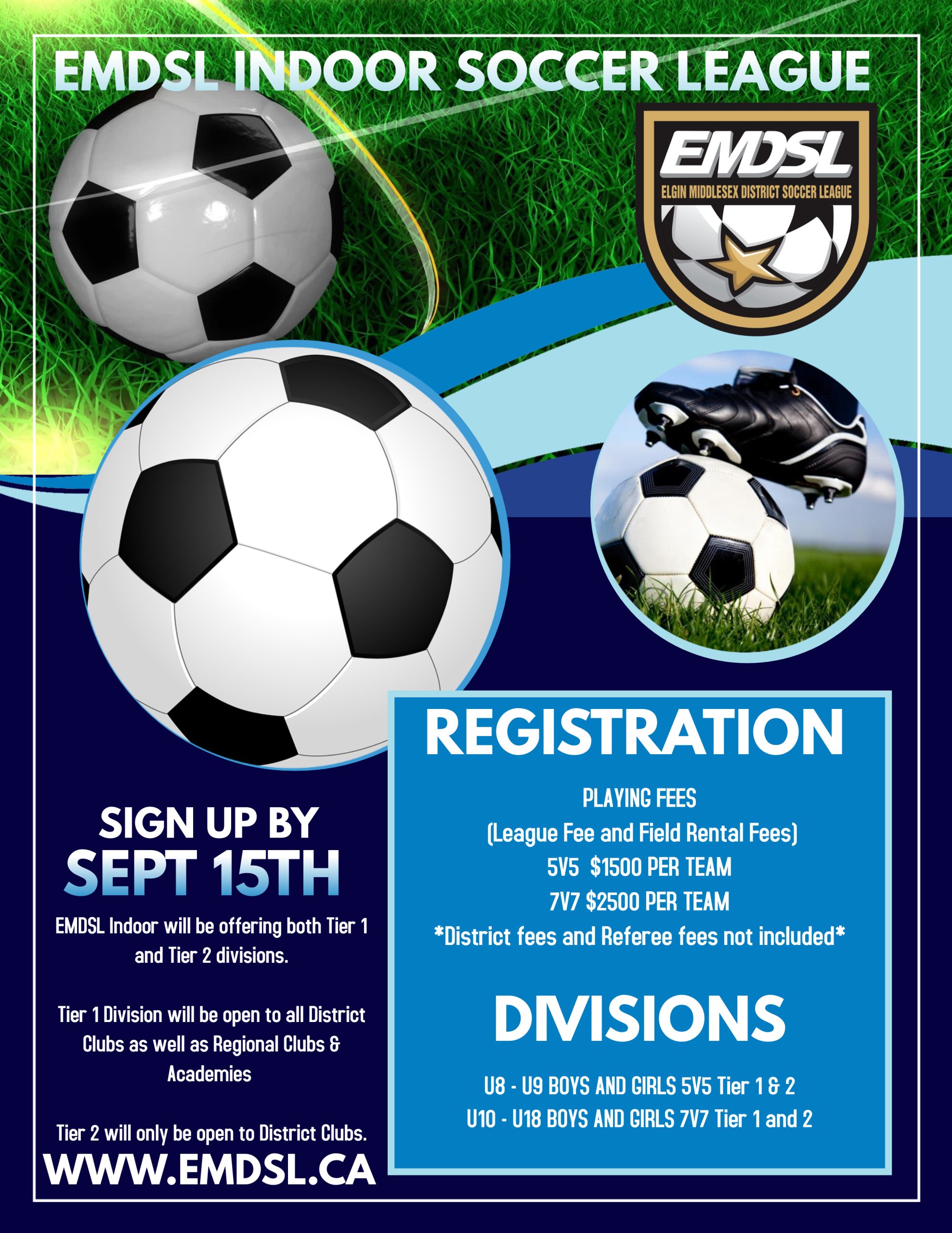 Elgin Middlesex District Soccer League - Indoor - EMDSL Indoor